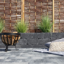 Patioblok getrommeld 15x15x30 antraciet