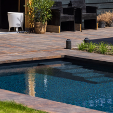 GeoCeramica Traptreden, vijver- en zwembadrand 60x60x4 bovenzijde + 1 lange zijde prijs 1